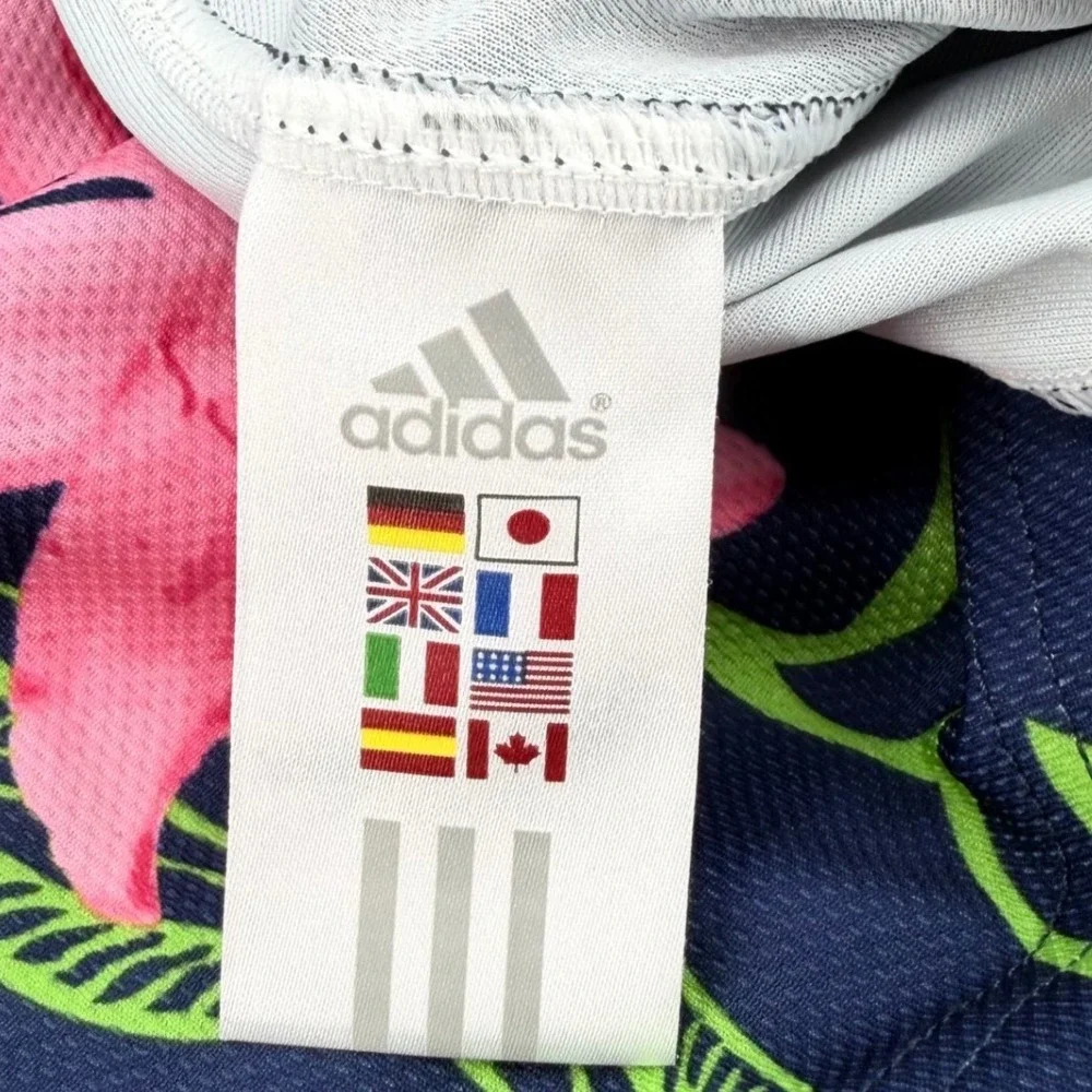 Adidas Stade Francais Paris Rugby Jersey Mens L Floral Lightning Lily France